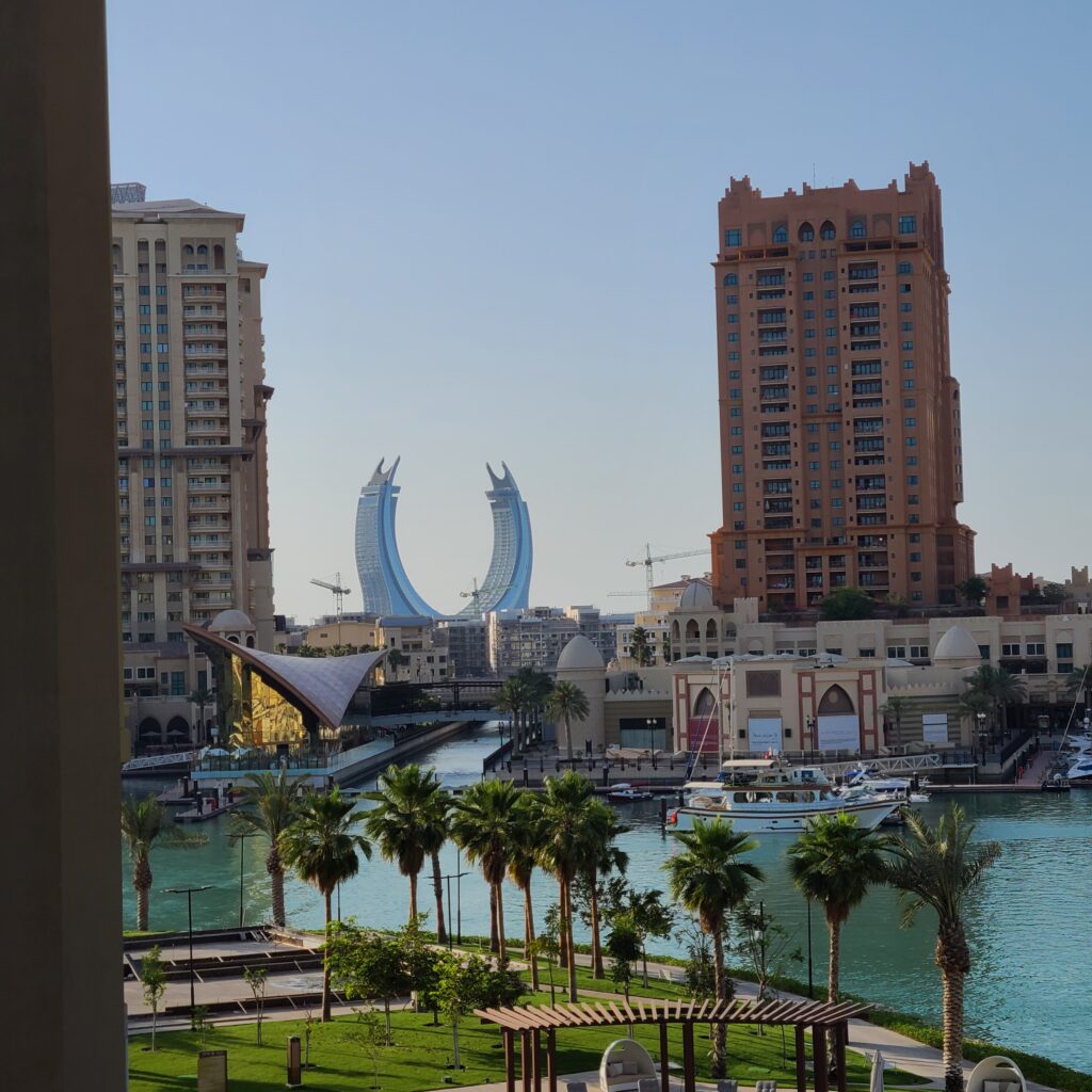 View of Katara Towers from St. Regis Marsa Arabia