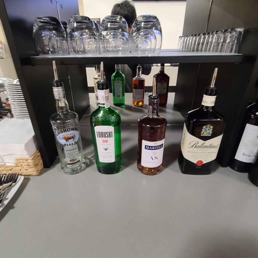 Krakow Airport Business Lounge Alcoholic Drinks