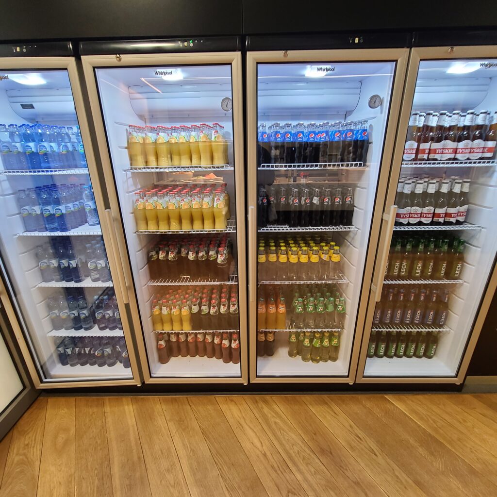 Krakow Airport Business Lounge Drink Coolers