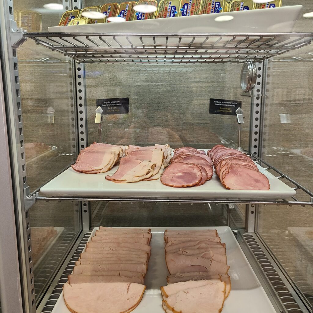 Krakow Airport Business Lounge Cured Hams