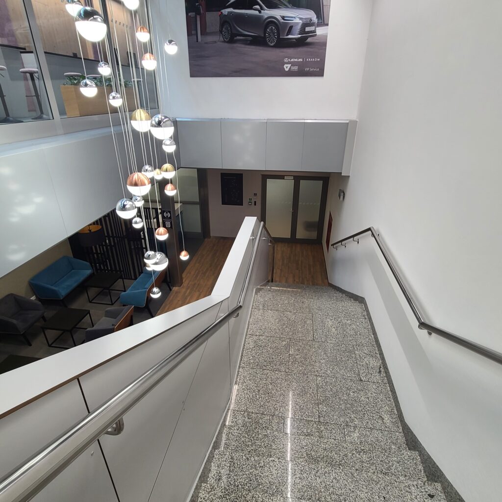 Krakow Airport Business Lounge Stairwell