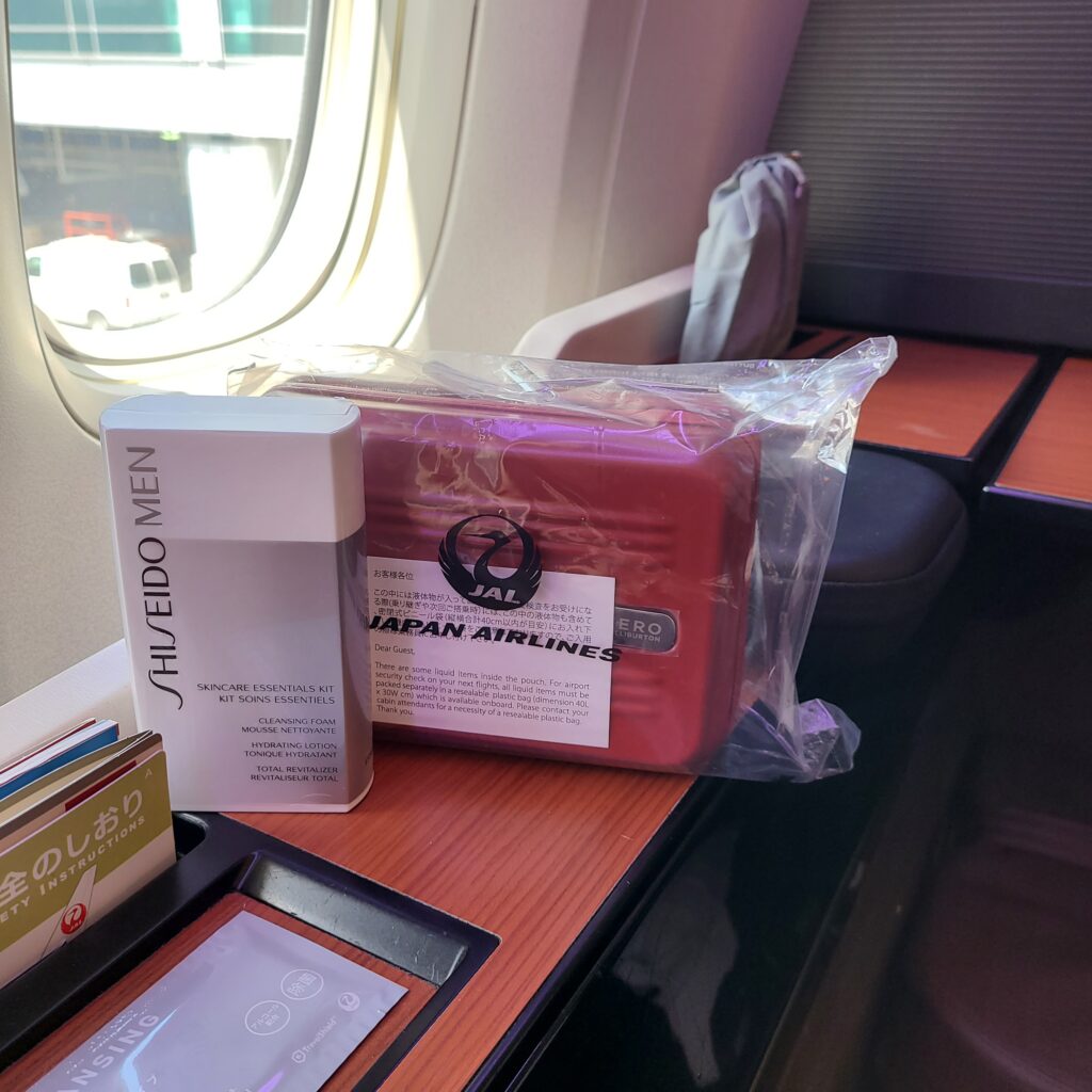 JAL Boeing 777-300ER First Class Zero Halliburton Amenity Kit Bag