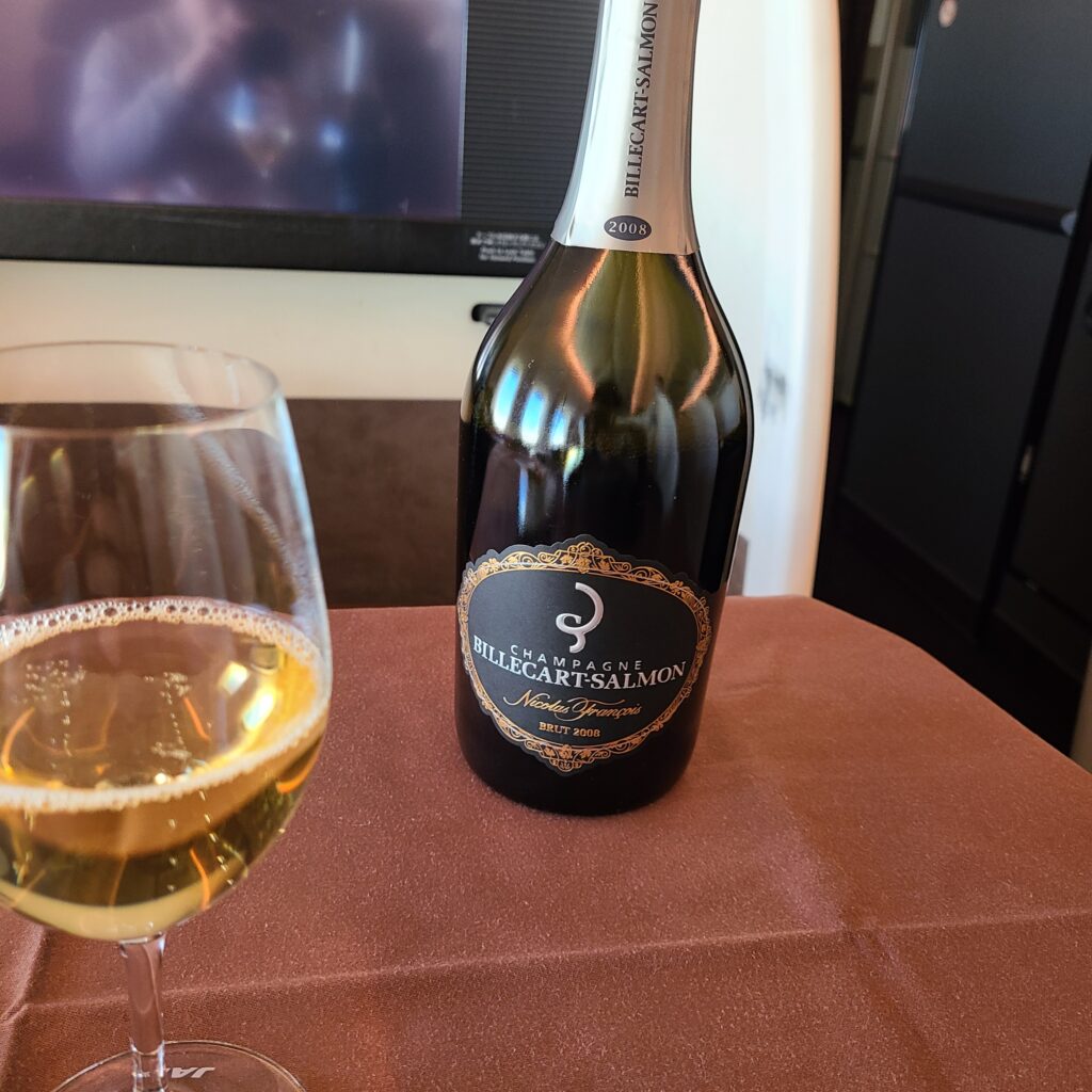 JAL Boeing 777-300ER First Class 2008 Billecart-Salmon Brut Champagne