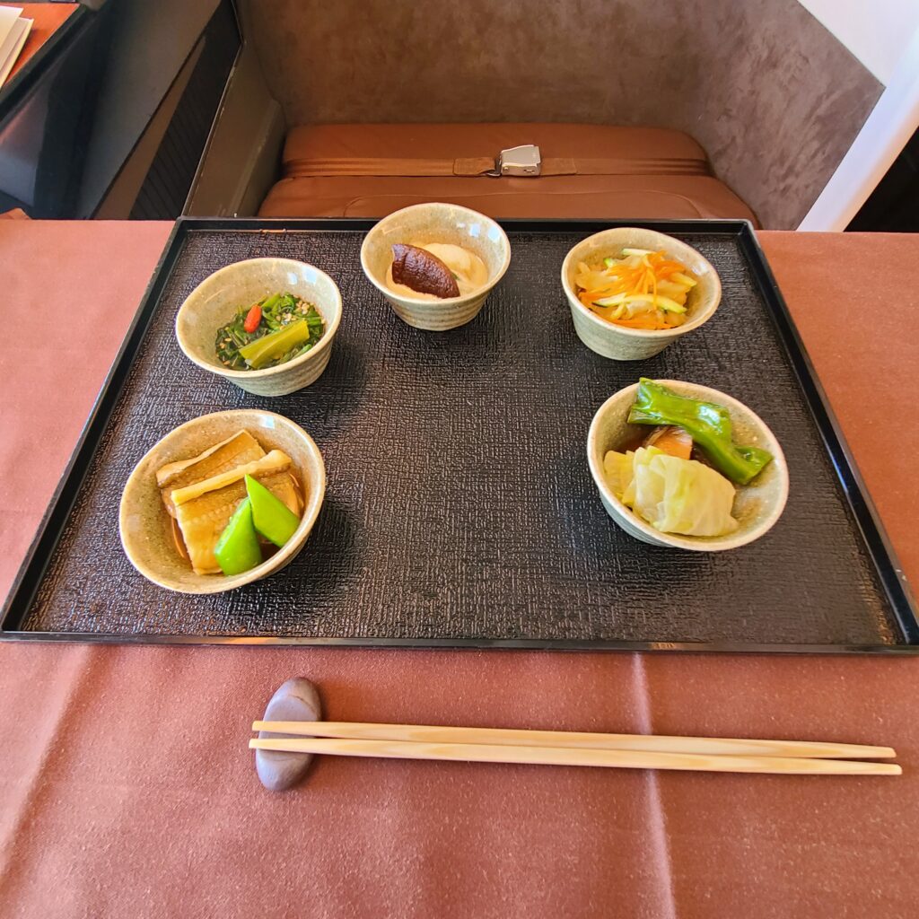 JAL Boeing 777-300ER First Class Kozara Set Menu