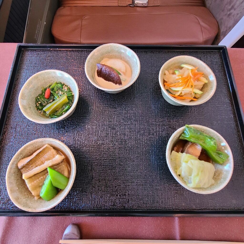 JAL Boeing 777-300ER First Class Kozara Set Menu