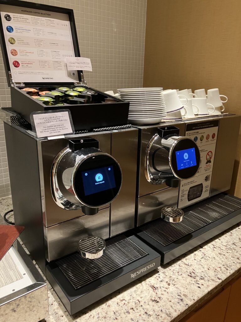 Sheraton Grand Hiroshima Club Lounge Coffee Machines