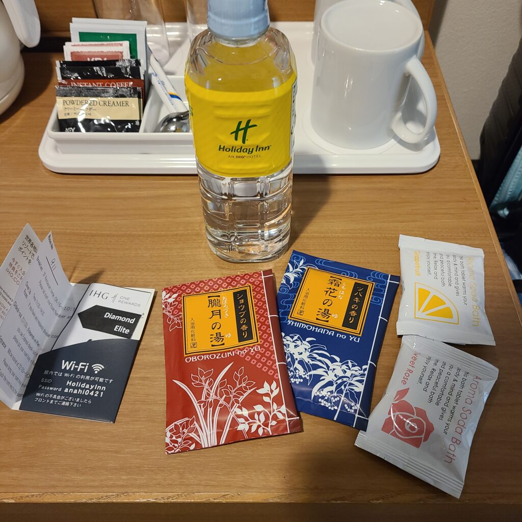 ANA Holiday Inn Sapporo Susukino Welcome Amenities