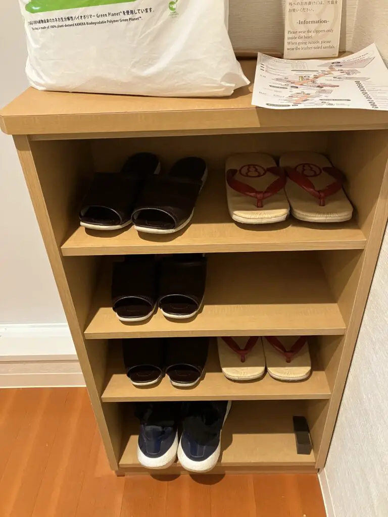 Dai-ichi Takimotokan Superior Room Shoe Storage