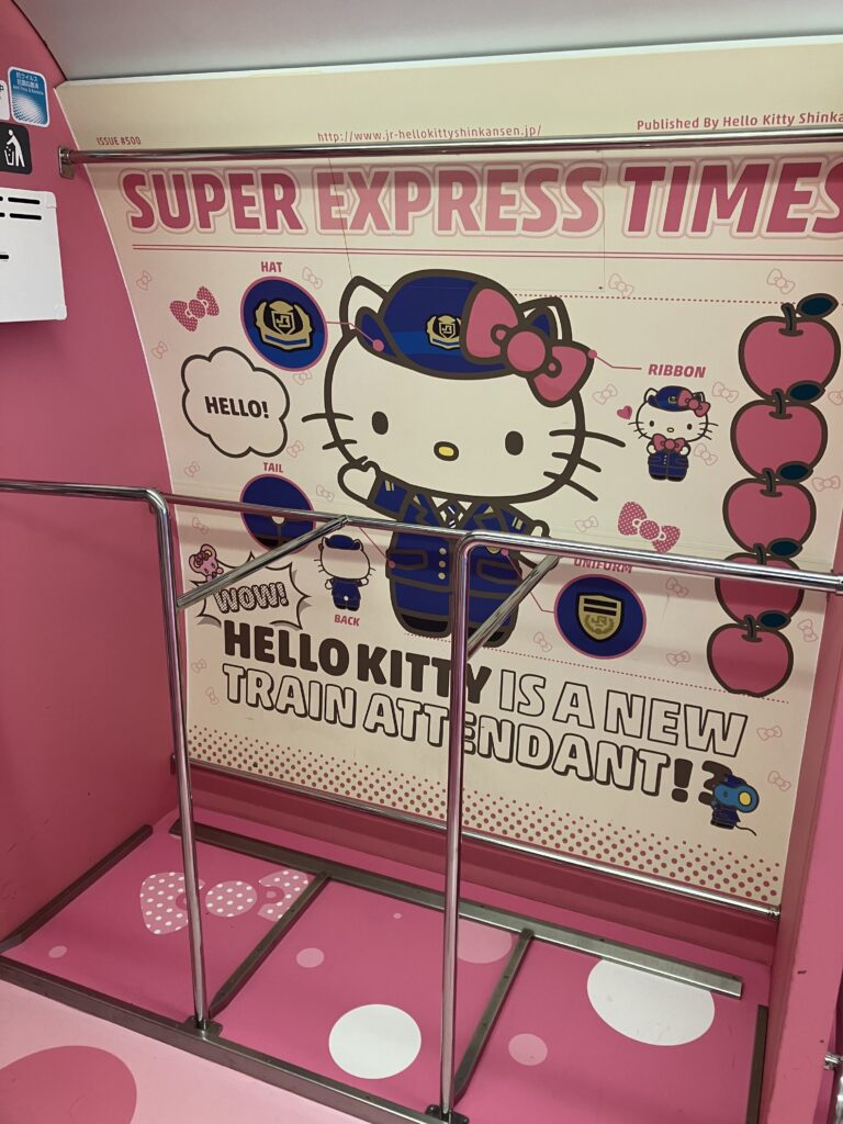 Hello Kitty Shinkansen Car #2 Luggage Storage