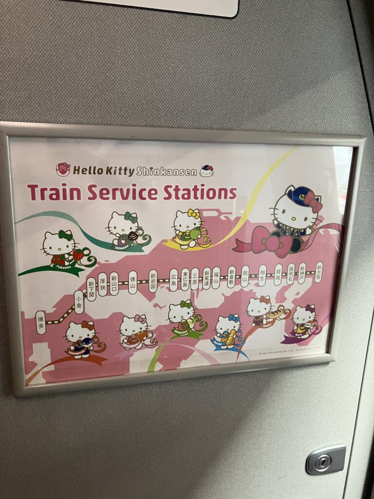 Hello Kitty Shinkansen Train Service Stations