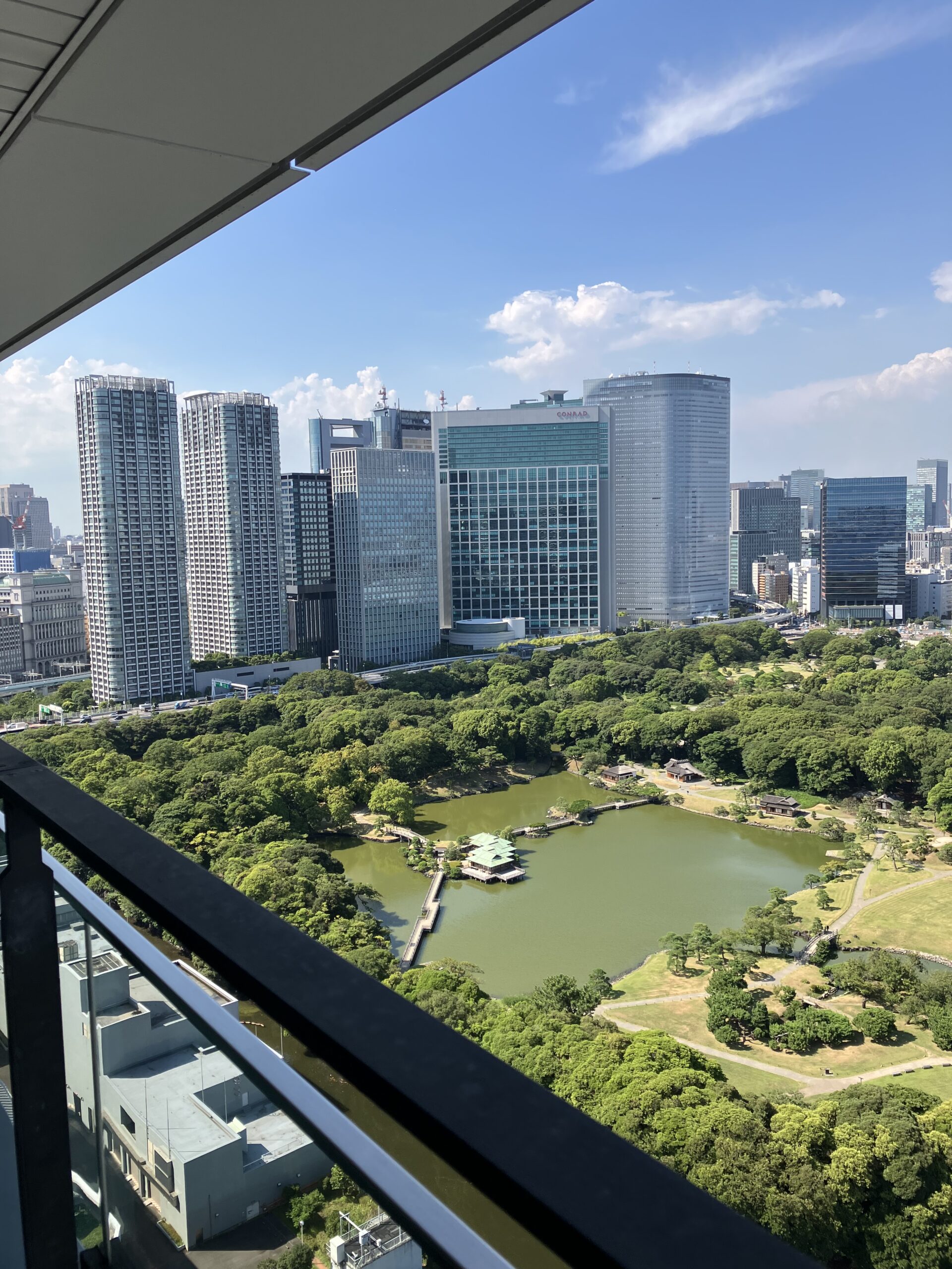 Mess Tokyo Balcony View of Conrad Tokyo