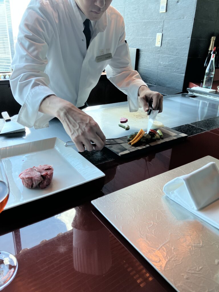 Conrad Tokyo Kazahana Ao Course Teppanyaki Chef