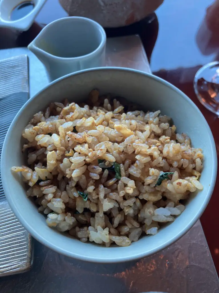 Conrad Tokyo Kazahana Ao Course Garlic Rice