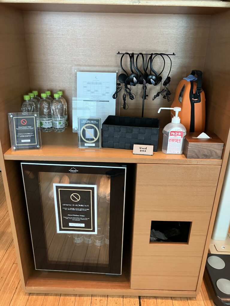 Conrad Tokyo Gym Refreshments