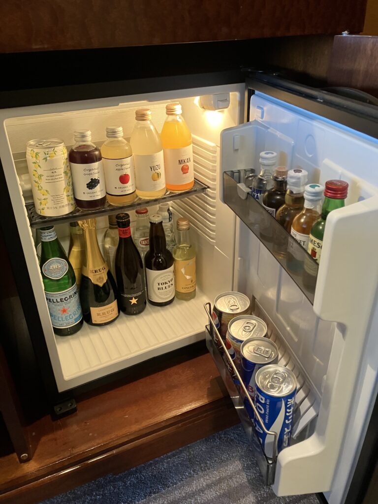 Ritz-Carlton Tokyo Deluxe Room Minibar