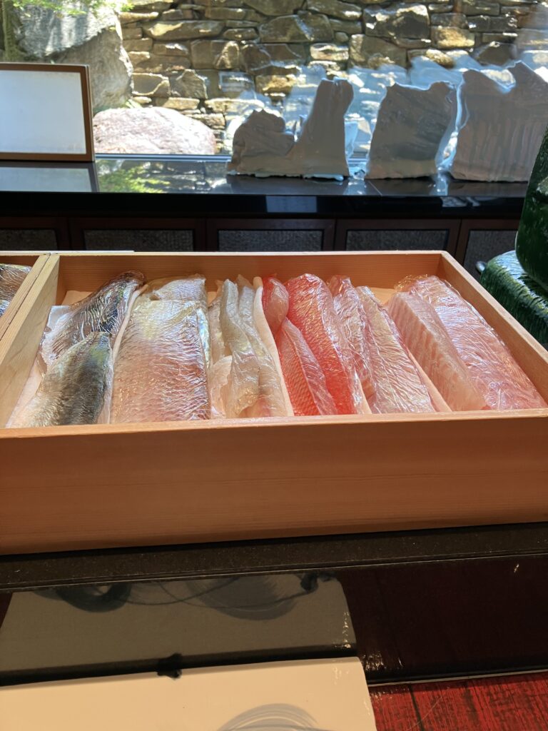 Mizuki at Ritz-Carlton, Kyoto Sushi Ingredients