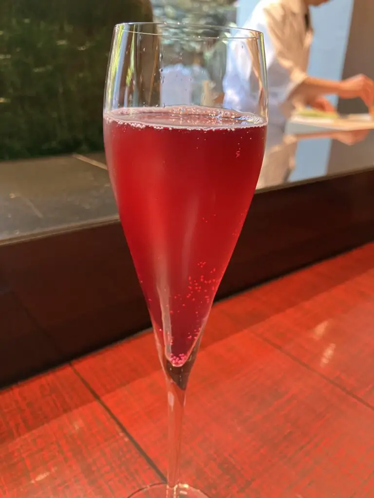 Mizuki at Ritz-Carlton, Kyoto Sparkling Plum Drink