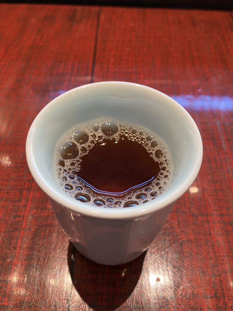 Mizuki at Ritz-Carlton, Kyoto Sushi Hot tea