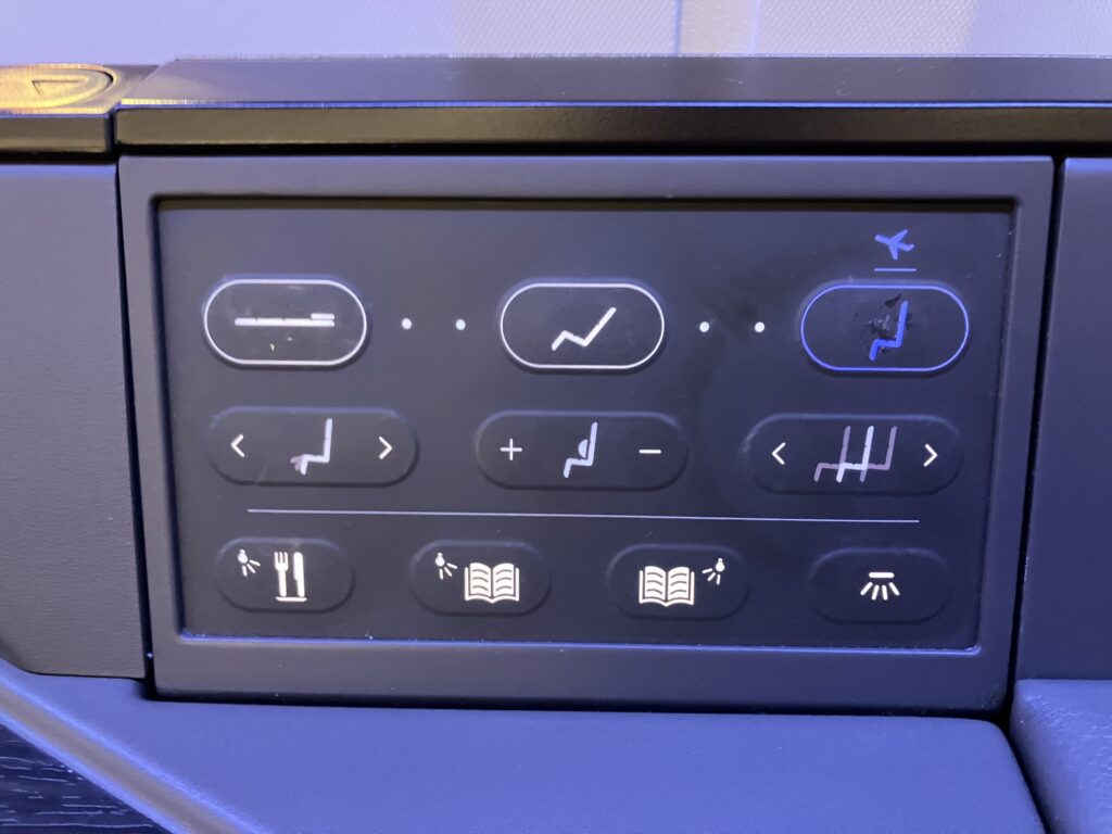 ANA First Class "The Suite" Seat Controls Boeing 777-300ER