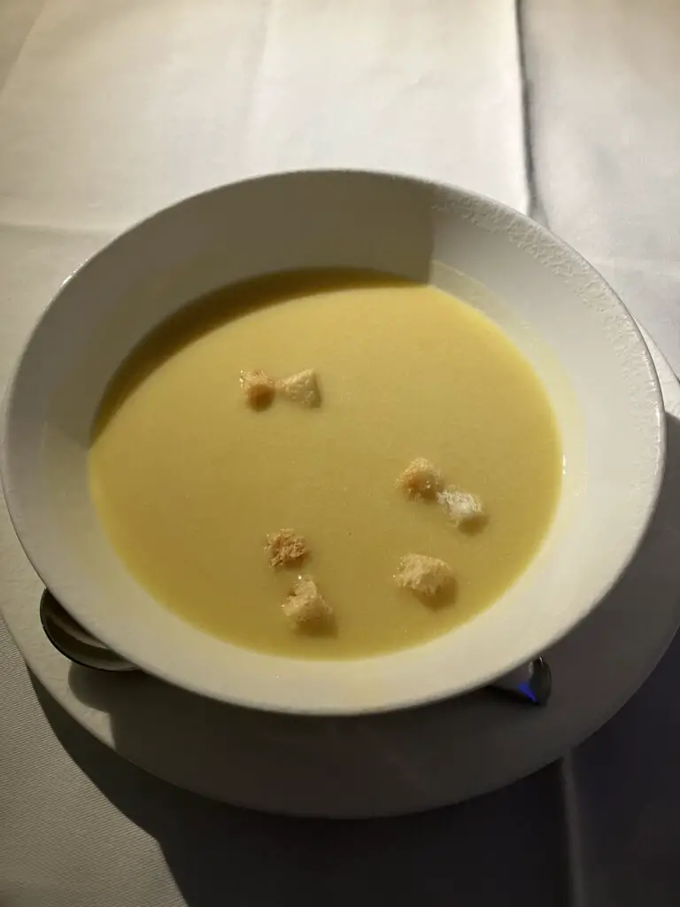 ANA First Class "The Suite" Corn Soup