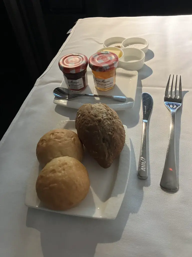 ANA First Class "The Suite" Bread & Jam
