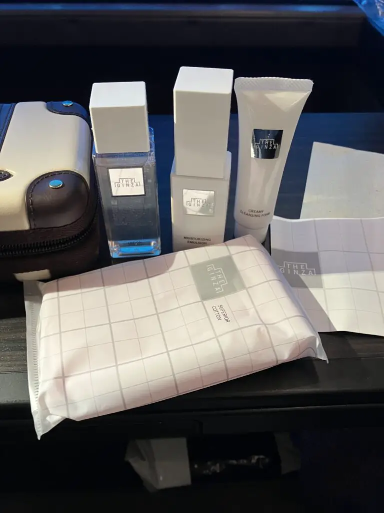 ANA First Class "The Suite" The Ginza Amenities