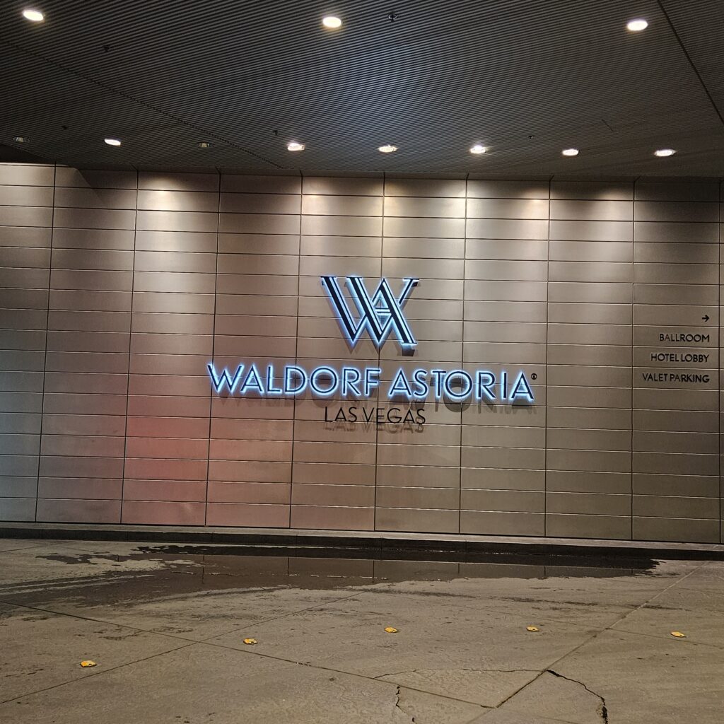Waldorf Astoria Las Vegas Sign