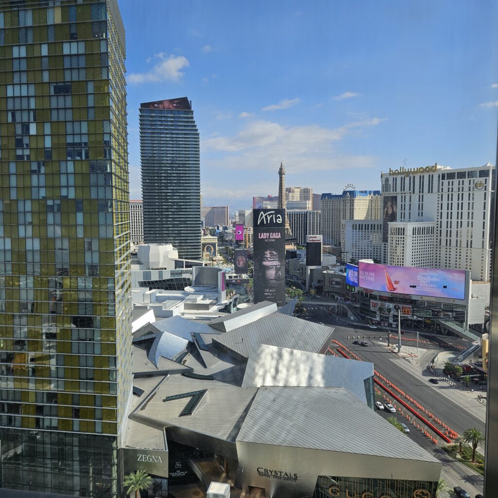 Waldorf Astoria Las Vegas View from Tea Lounge