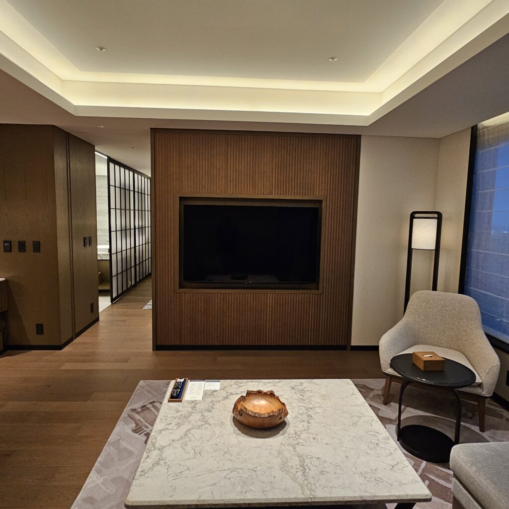 Sheraton Kagoshima Sakurajima Suite Living Room TV