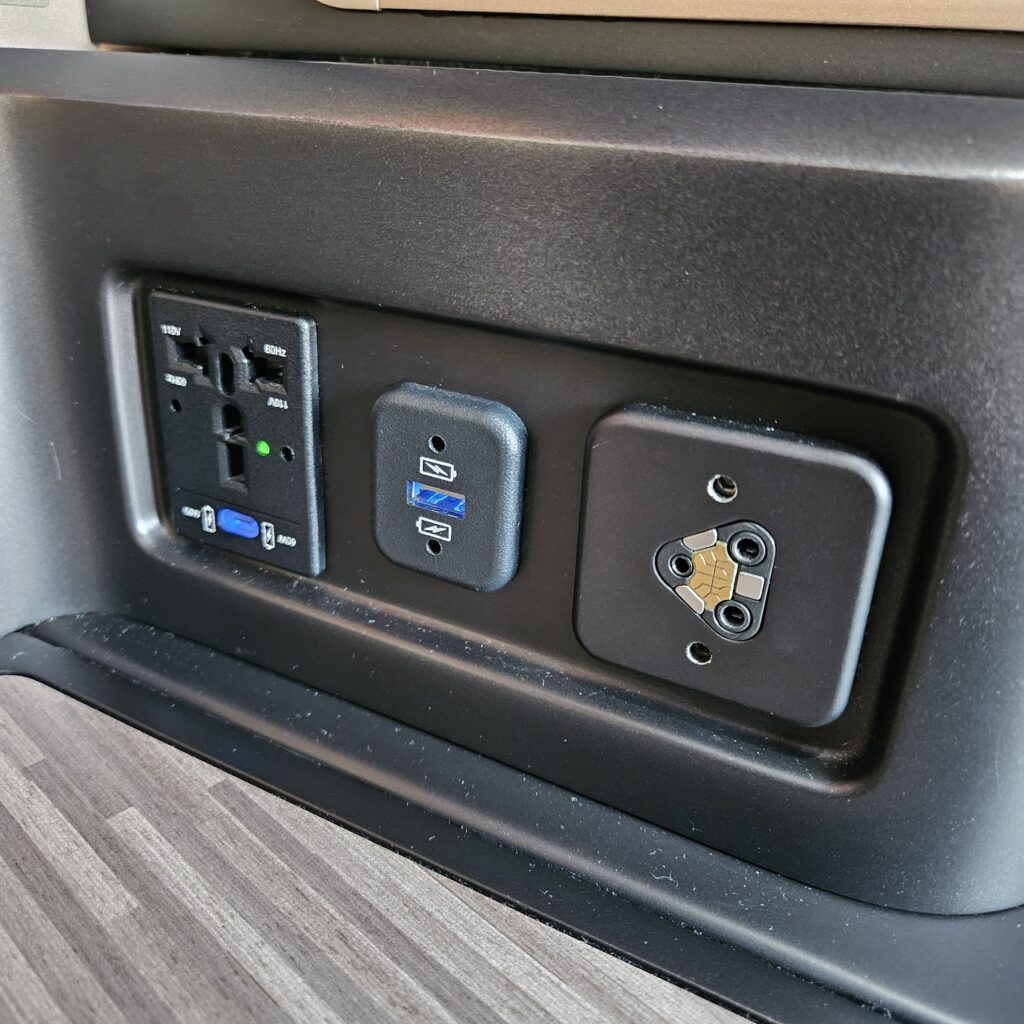 Starlux Airbus A330-900neo Business Class Charging Ports