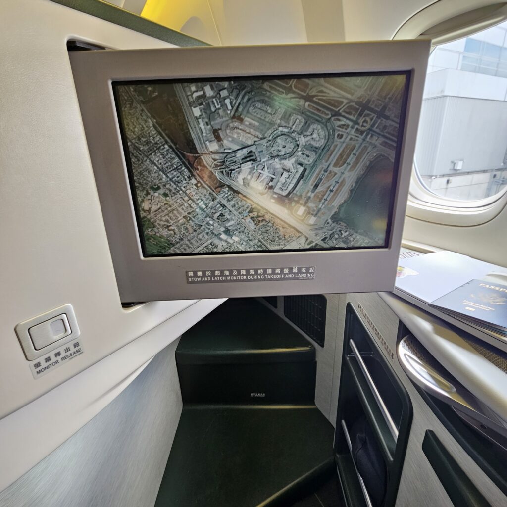 EVA Air Boeing 777 Royal Laurel Entertainment Screen