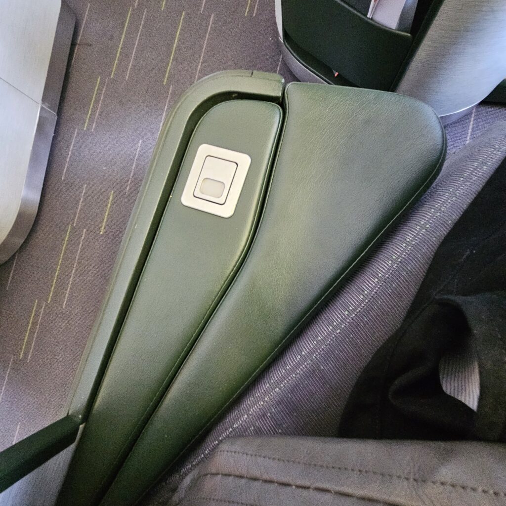 EVA Air Boeing 777 Royal Laurel Seat Arm