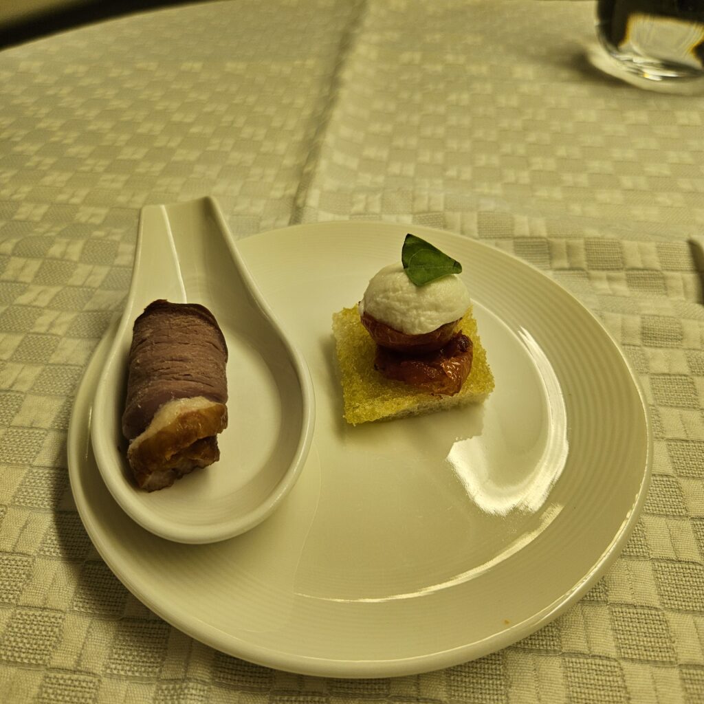 EVA Air Boeing 777 Royal Laurel Appetizer