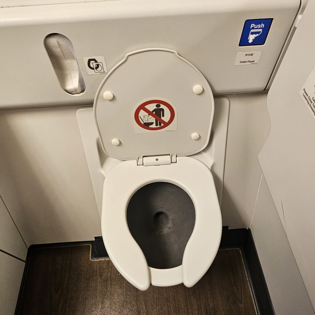 EVA Air Boeing 777 Business Class Lavatory Toilet