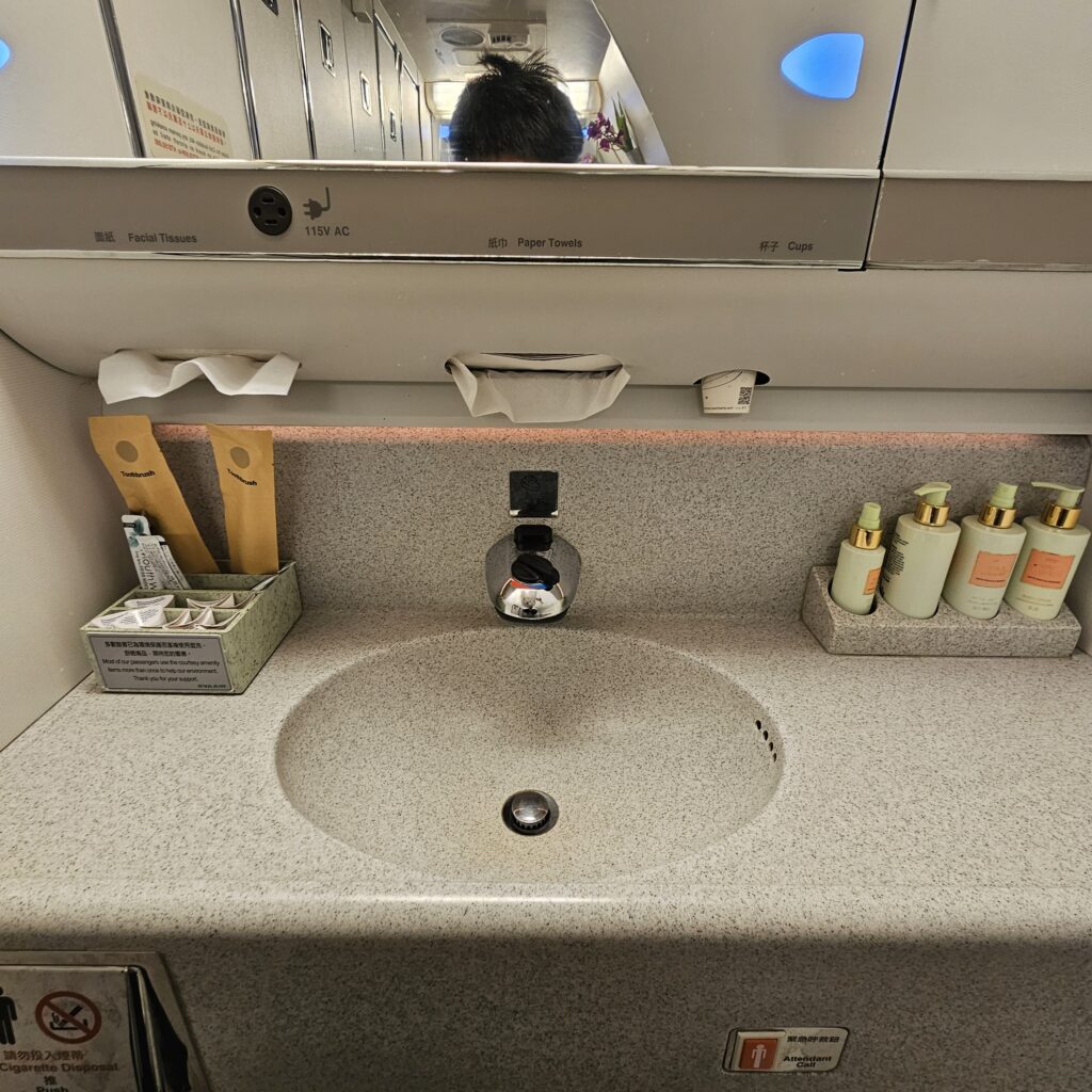 EVA Air Boeing 777 Business Class Lavatory Sink