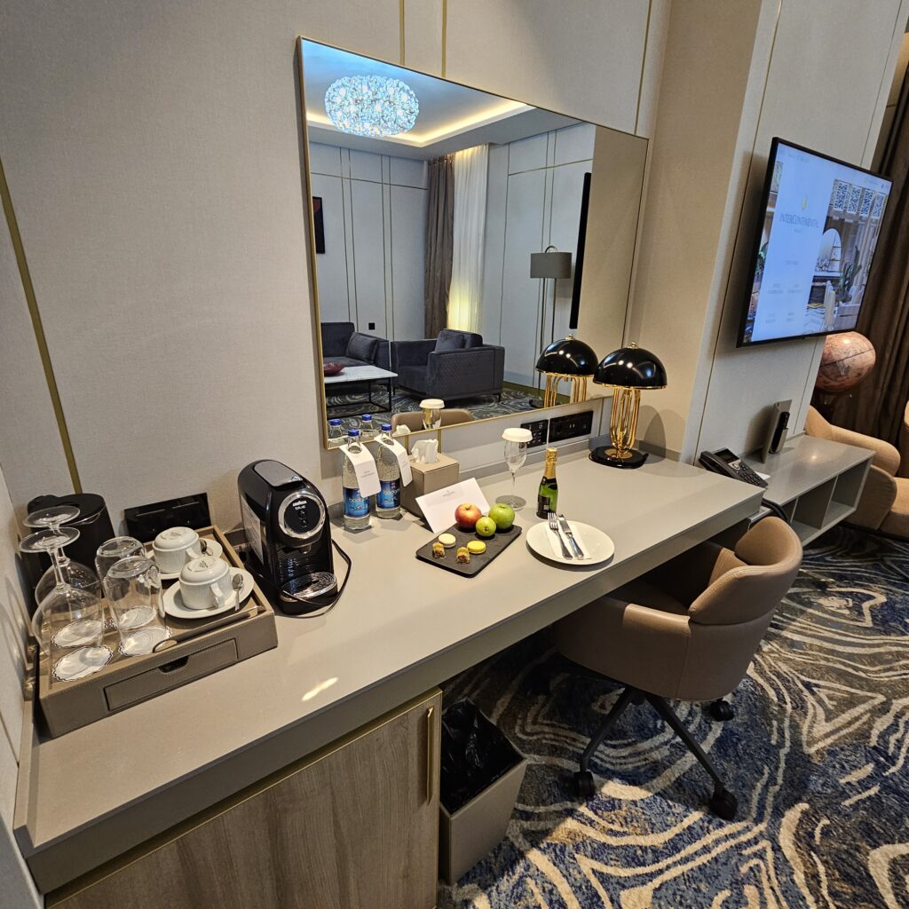 InterContinental Baku Executive Suite Living Room Main Desk