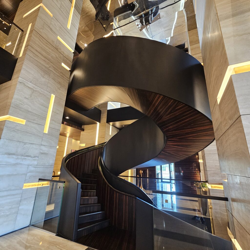 Ritz-Carlton Baku Lobby Spiral Staircase