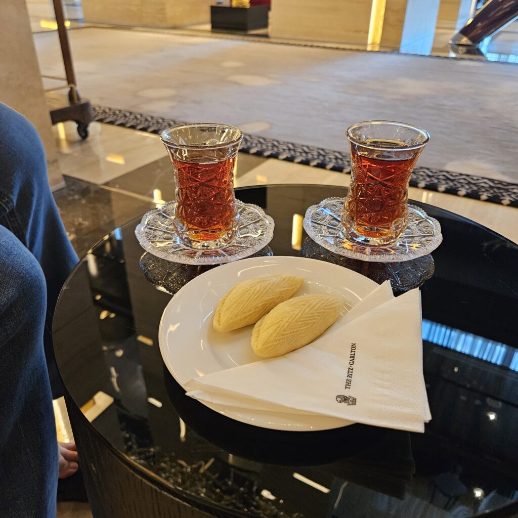 Ritz-Carlton Baku Lobby Afternoon Tea & Shekarbura