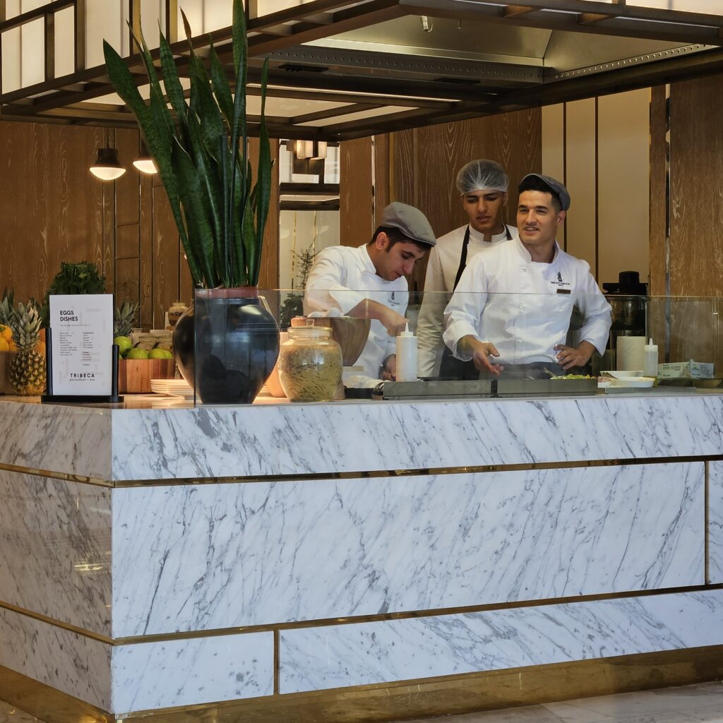 Ritz-Carlton Baku Tribeca Restaurant Egg Station