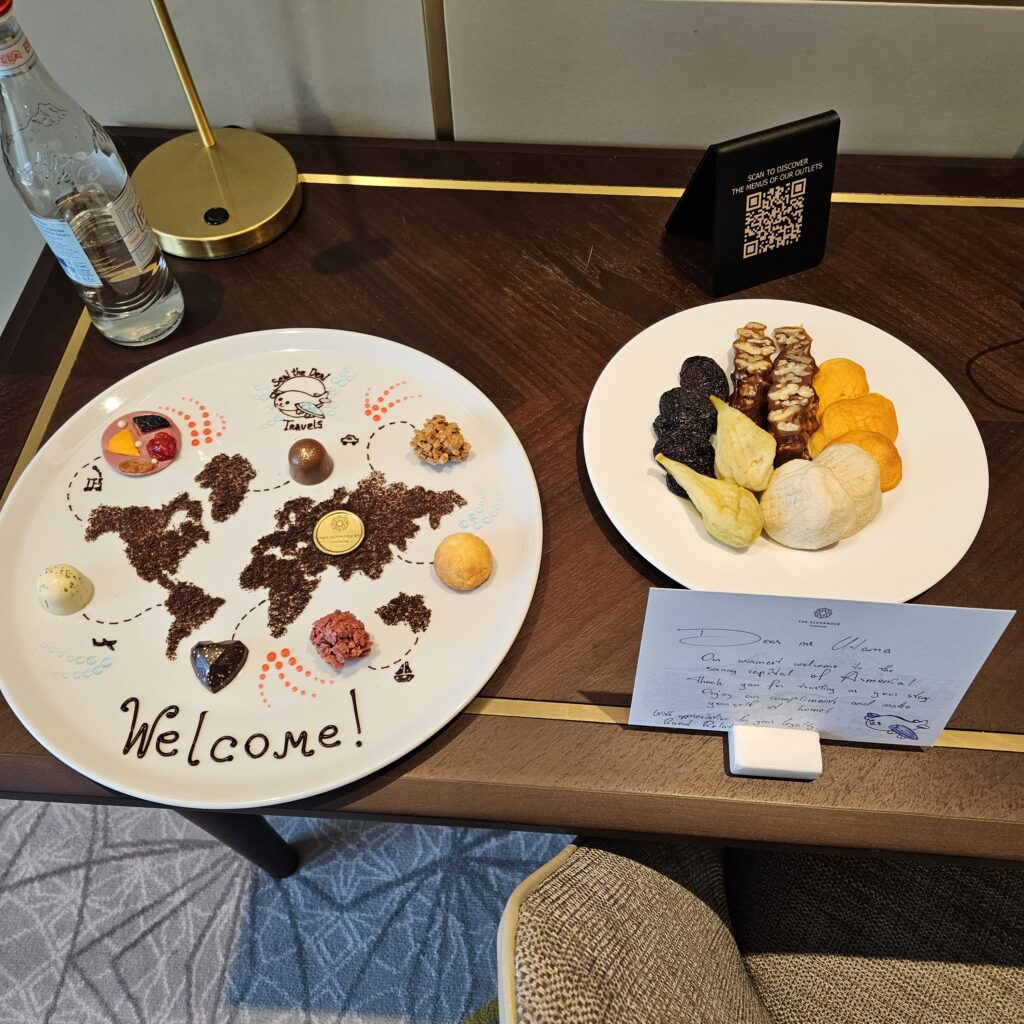 The Alexander Yerevan Personal Welcome Notes