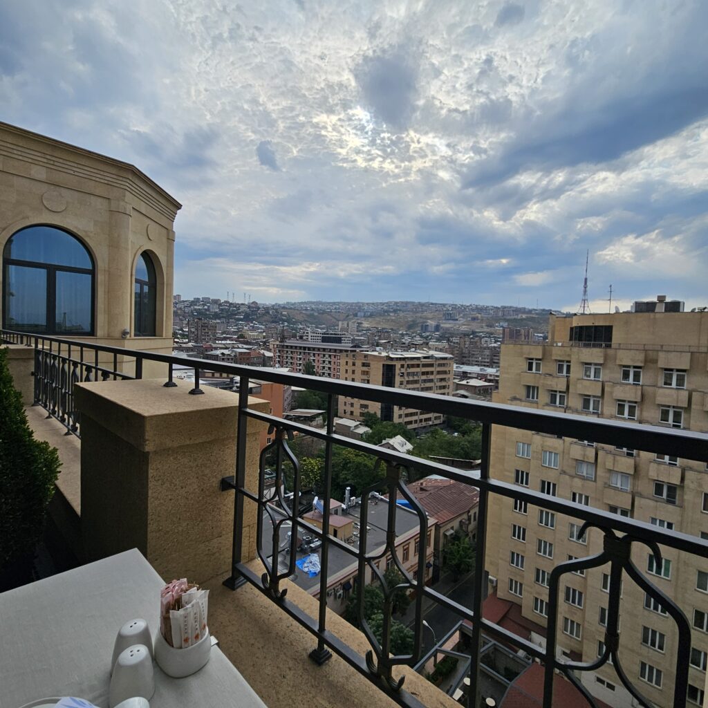 The Alexander Yerevan Italiano Ristorante Outdoor Seating View