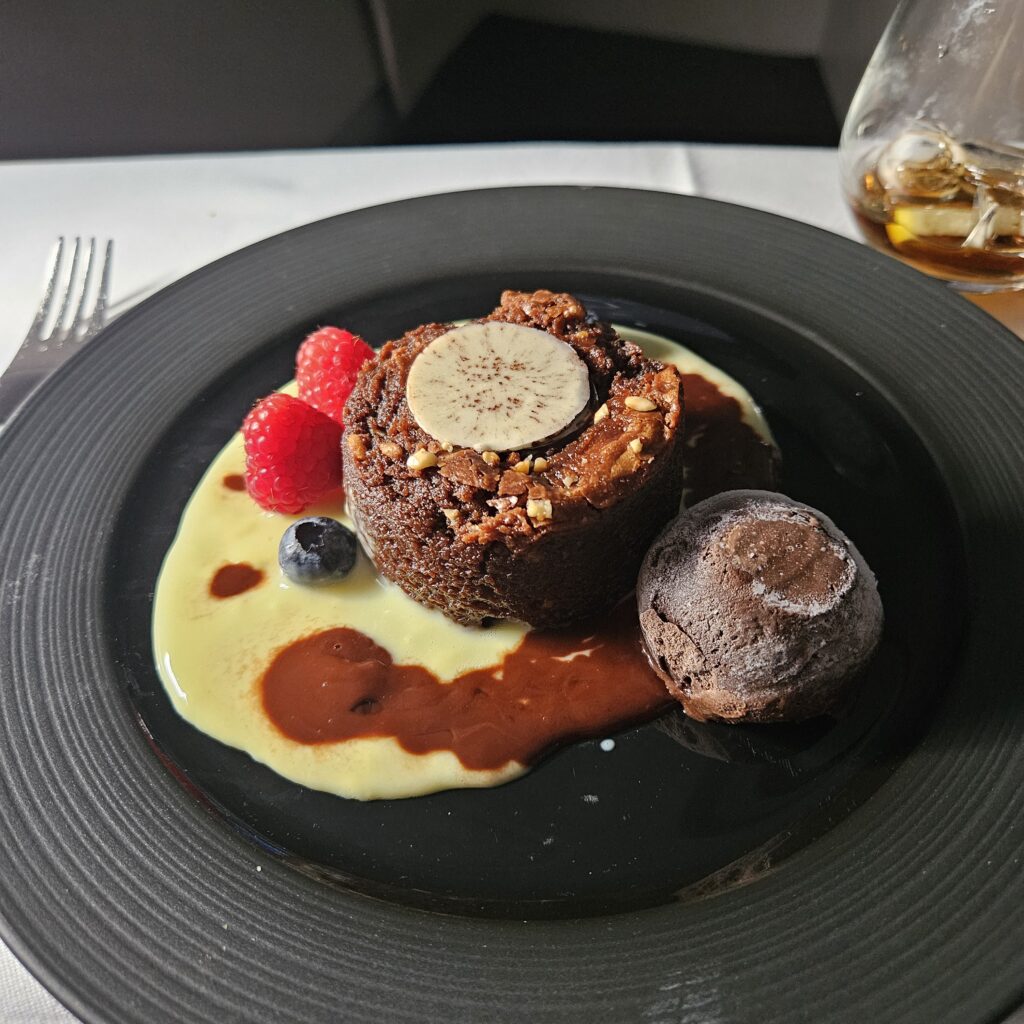 Qatar Airways Business Class Chocolate Brownie