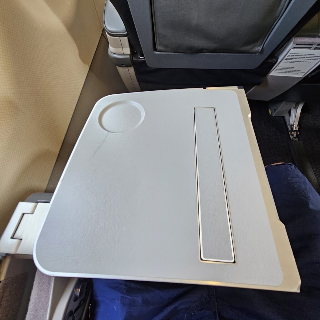 Turkish Airlines Airbus A320 Business Class Tray Table