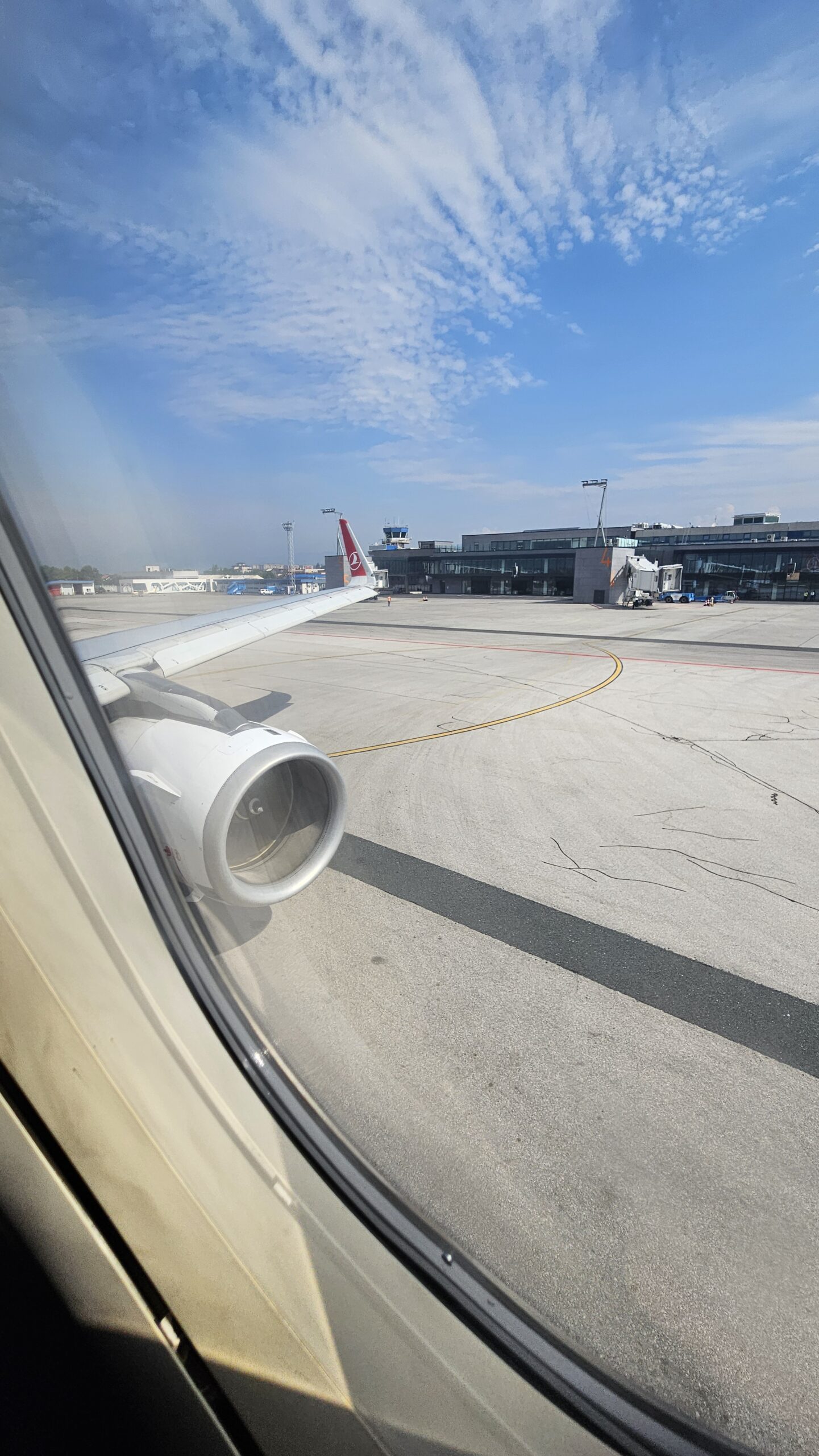 Turkish Airlines Airbus A320 Business Class Window View