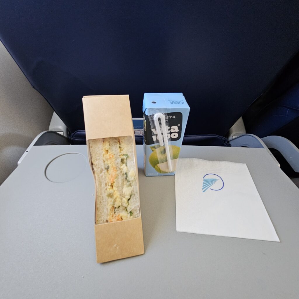 Azerbaijan Airlines Meal Service TBS-GYD