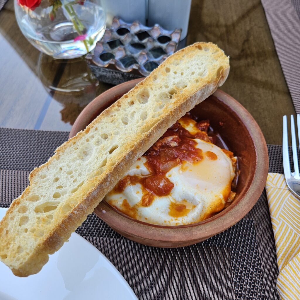 Ritz-Carlton Baku Tribeca Restaurant Breakfast Shakshuka