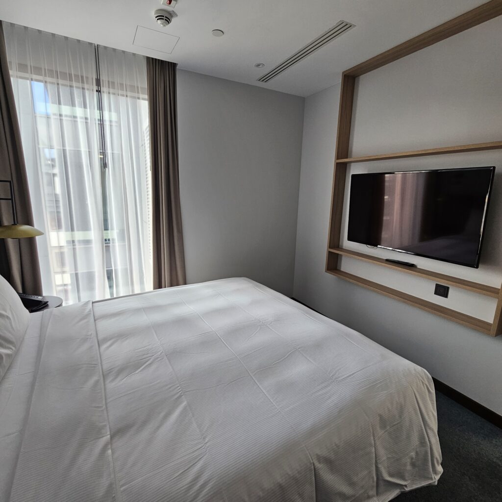 Hilton Garden Inn Riga King Deluxe Bedroom TV