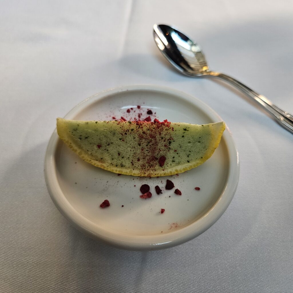 Hotel Telegraaf, Autograph Collection Restaurant Tchaikovsky Dinner Signature Menu Palate Cleanser