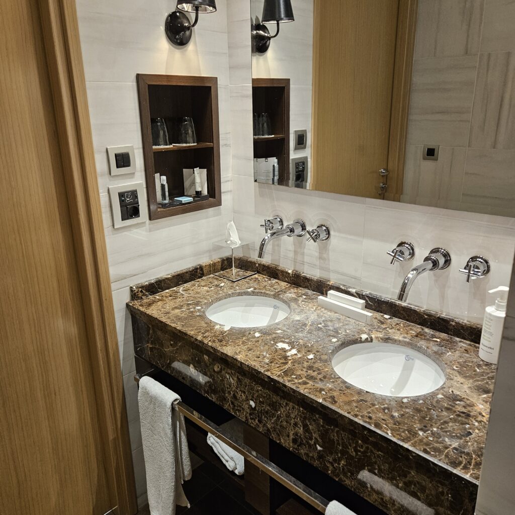 Skopje Marriott Executive Suite Bathroom Sinks