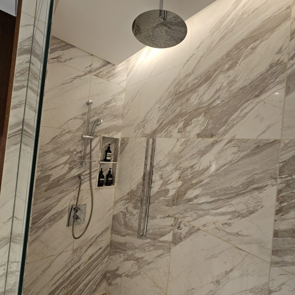 Waldorf Astoria Dubai International Financial Centre Premium Room Shower